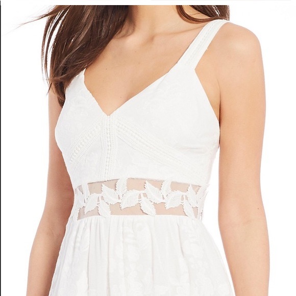 White, flowery, flowers, boho, free people, 0, XS - Picture 2 of 2